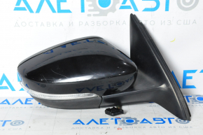 Side mirror right complete VW Jetta 11-18 6 pins, turn signal, black