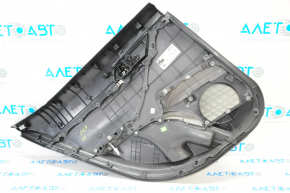 Door trim card rear right Toyota Camry v70 18-23 dark gray with gray insert plastic, rubber armrest, dry-cleanable