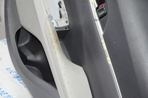 Door trim card rear right Toyota Camry v70 18-23 dark gray with gray insert plastic, rubber armrest, dry-cleanable