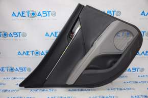 Door trim card rear left Toyota Camry v70 18-23 dark gray with gray insert plastic, armrest rubber, for dry cleaning