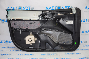 Door trim card front right Toyota Camry v70 18-23 dark gray with gray insert plastic, gray armrest, rubber, dry-cleanable