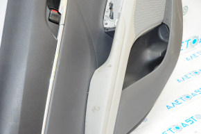 Door trim card rear left Toyota Camry v70 18-23 dark gray with gray insert plastic, armrest rubber, for dry cleaning