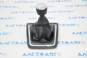 Gear knob Jeep Compass 11-16 rubber, with chrome