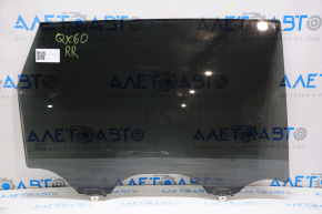 Infiniti JX35 QX60 rear right door glass 13-20 tinted