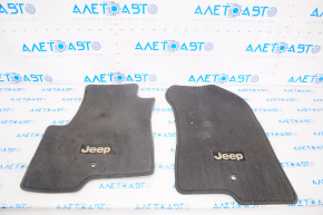 Set of floor mats for Jeep Compass 11-16 cloth, black