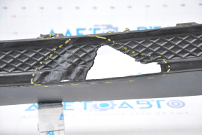Rear bumper lip Ford Focus mk3 11-18 4d missing fragment in center, fasteners torn