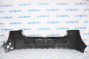 Rear bumper bare Chevrolet Volt 11-15 silver, for parking sensors, cracked, dented, broken mount