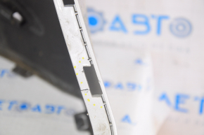 Rear bumper bare Chevrolet Volt 11-15 silver, for parking sensors, cracked, dented, broken mount