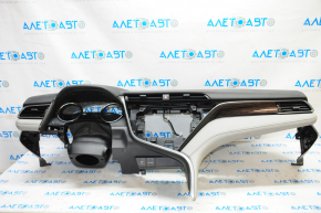 Torpedo front panel with AIRBAG Toyota Camry v70 18-20 gray