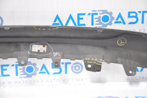 Lower trim of rear bumper Hyundai Sonata 15-17 SE for 1 pipe, broken fasteners, scratches, dented