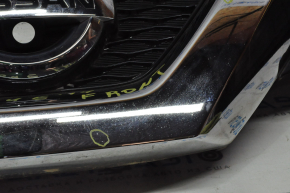 Radiator grill grill Nissan Rogue 14-16 under the camera with the emblem, sand