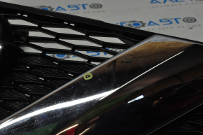 Radiator grill grill Nissan Rogue 14-16 under the camera with the emblem, sand
