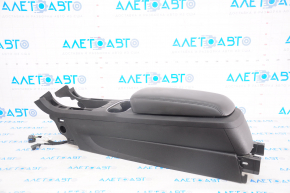Console central armrest Chevrolet Volt 11-15 leather black, scratches