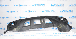 Front bumper lip Honda CRV 12-14 pre-restoration missing fragment on the left, tears, dented, broken fasteners