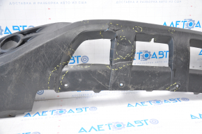 Front bumper lip Honda CRV 12-14 pre-restoration missing fragment on the left, tears, dented, broken fasteners