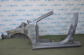 Front quarter left Hyundai Elantra AD 17-18 silver, with central pillar
