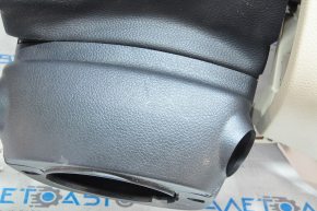 Torpedo front panel with AIRBAG Nissan Rogue 14-20 beige, with glove compartment without overlay, scratches
