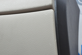Torpedo front panel with AIRBAG Nissan Rogue 14-20 beige, with glove compartment without overlay, scratches