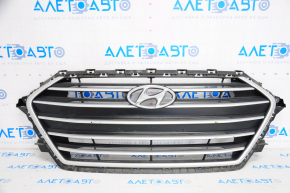 Radiator grill grill Hyundai Elantra AD 17-18 prerest matte chrome, scratches