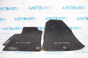 Set of floor mats Hyundai Elantra AD 17-18 cloth black
