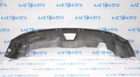 The lip of the rear bumper of the Chevrolet Volt 11-15 is dented, the fasteners are broken, it is filed