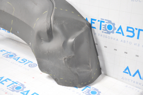 The lip of the rear bumper of the Chevrolet Volt 11-15 is dented, the fasteners are broken, it is filed