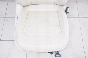 Passenger seat VW Passat b7 12-15 USA with airbag, mechanical, heated, leather, beige, dry-cleanable