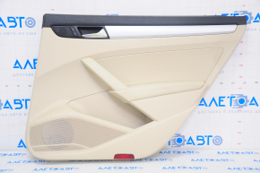 Door trim card rear right VW Passat b7 12-15 USA beige, crack in fastening