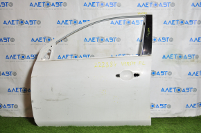 Door bare front left Nissan Versa 12-19 usa, white QM1, bumpers