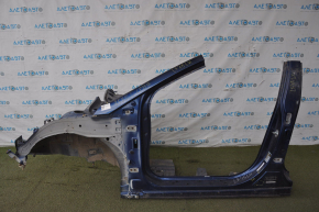 Front quarter left Hyundai Sonata 15-19 blue with central pillar, pokes