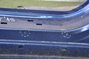 Front right quarter Hyundai Sonata 15-19 blue with central pillar, roof pillar sawed off, butts