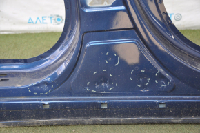 Front right quarter Hyundai Sonata 15-19 blue with central pillar, roof pillar sawed off, butts