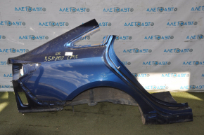 Quarter wing rear right Hyundai Sonata 15-19 blue, pokes