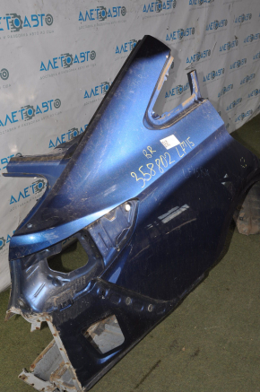 Quarter wing rear right Hyundai Sonata 15-19 blue, pokes