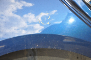 Quarter wing rear right Hyundai Sonata 15-19 blue, pokes