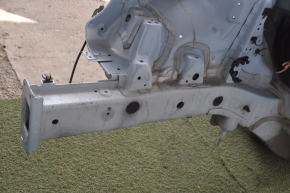 Front right quarter Hyundai Sonata 11-15 blue with central pillar, pokes
