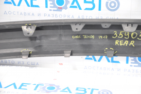 Rear bumper trim Chevrolet Tahoe 14-20 structure torn and dented fasteners, scratches