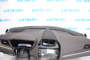 Torpedo front panel with AIRBAG Lincoln MKC 15-19 dark brown, insert under the tree, under the sensor, broken bar