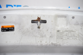Hood bare Hyundai Sonata 15-17 white W8 dents, rust on the hinge