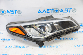 Headlight front right bare Hyundai Sonata 15-17 halogen with mount, for polishing