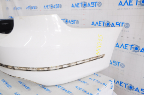 Bare rear bumper VW Passat b7 12-15 USA white, chrome molding