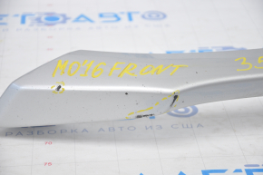 Mitsubishi Outlander 16-18 front bumper lip, broken, scratches, torn off fasteners