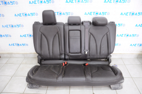Rear Seats 2nd Row Lincoln MKC 15-19 Leather Dark Brown Water Damage