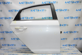 Door assembly rear right Hyundai Sonata 15-19 white W8, dents