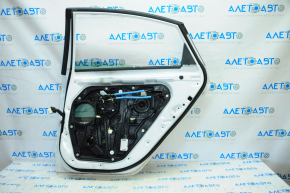 Door assembly rear right Hyundai Sonata 15-19 white W8, dents