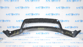 Front bumper lip BMW X5 E70 11-13 rest for parking sensors, torn, fasteners torn, dented from below