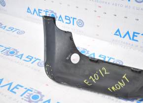 Front bumper lip BMW X5 E70 11-13 rest for parking sensors, torn, fasteners torn, dented from below