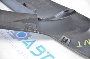 Front bumper lip BMW X5 E70 11-13 rest for parking sensors, torn, fasteners torn, dented from below