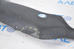 Front bumper lip BMW X5 E70 11-13 rest for parking sensors, torn, fasteners torn, dented from below