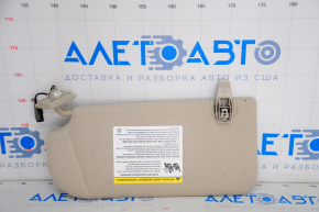 Right visor for Lincoln MKC 15-16 beige
